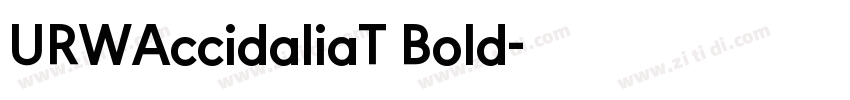 URWAccidaliaT Bold字体转换